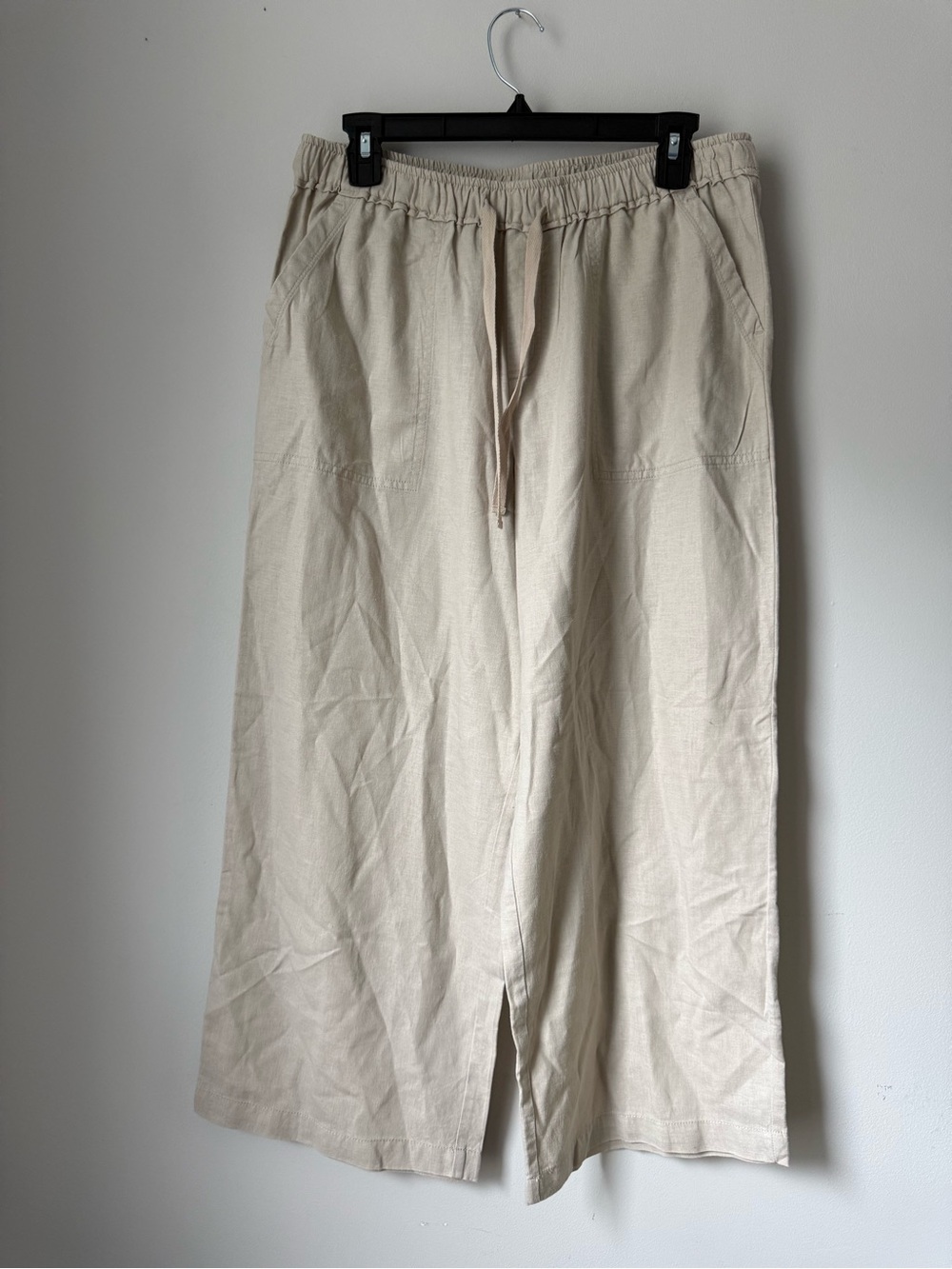 Men's Light Beige Drawstring Chinos